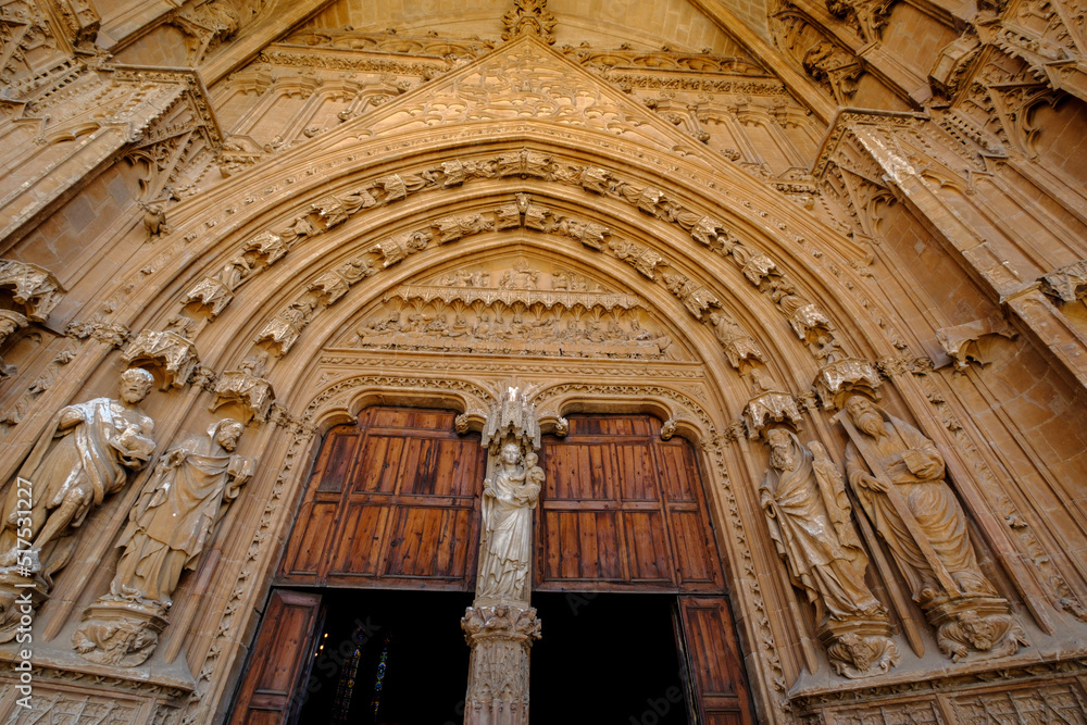 Portal Del Mirador Catedral De Mallorca La Seu l Siglo XIII G tico Portal Del Mirador Catedral De Mallorca La Seu l Siglo XIII G tico