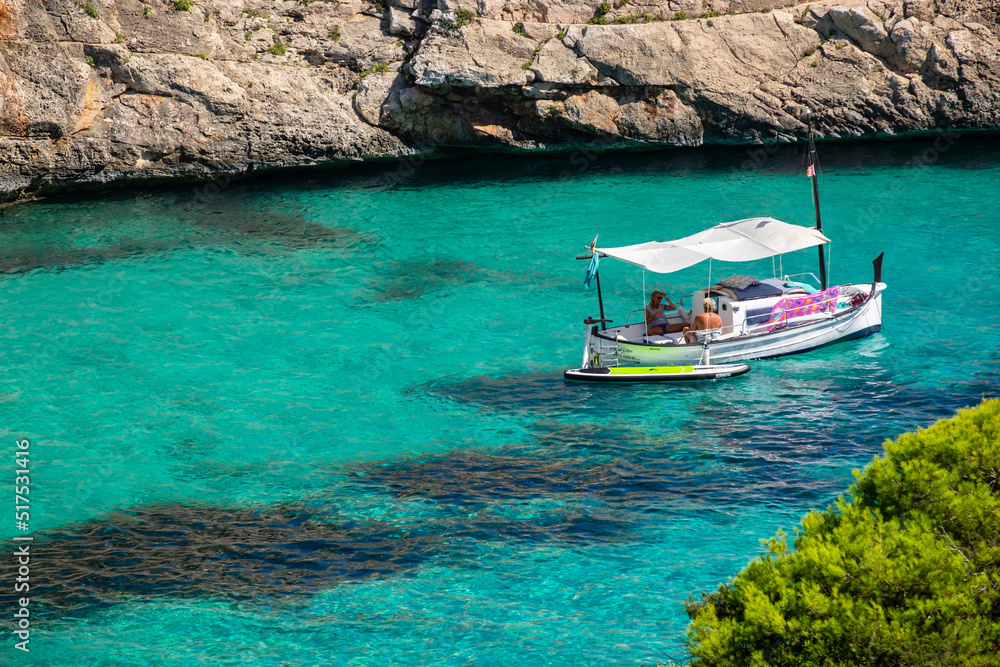 Obraz premium Caló des Marmols, Santany, Mallorca, balearic islands, Spain