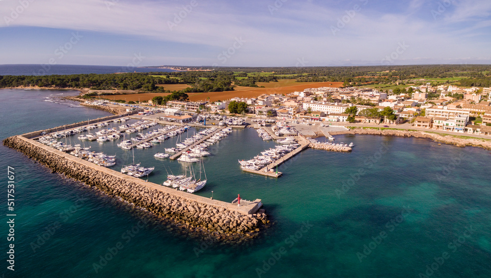 puerto deportivo S Estanyol, Llucmajor, Mallorca, balearic islands, Spain