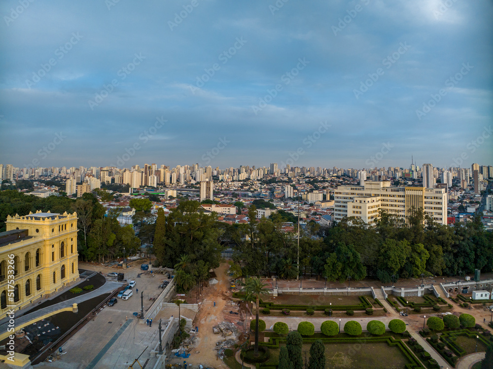 Vista aérea da cidade de São Paulo, bairro do Ipiranga