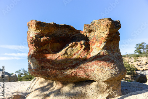 Sandstone rock formations in Colorado. photo