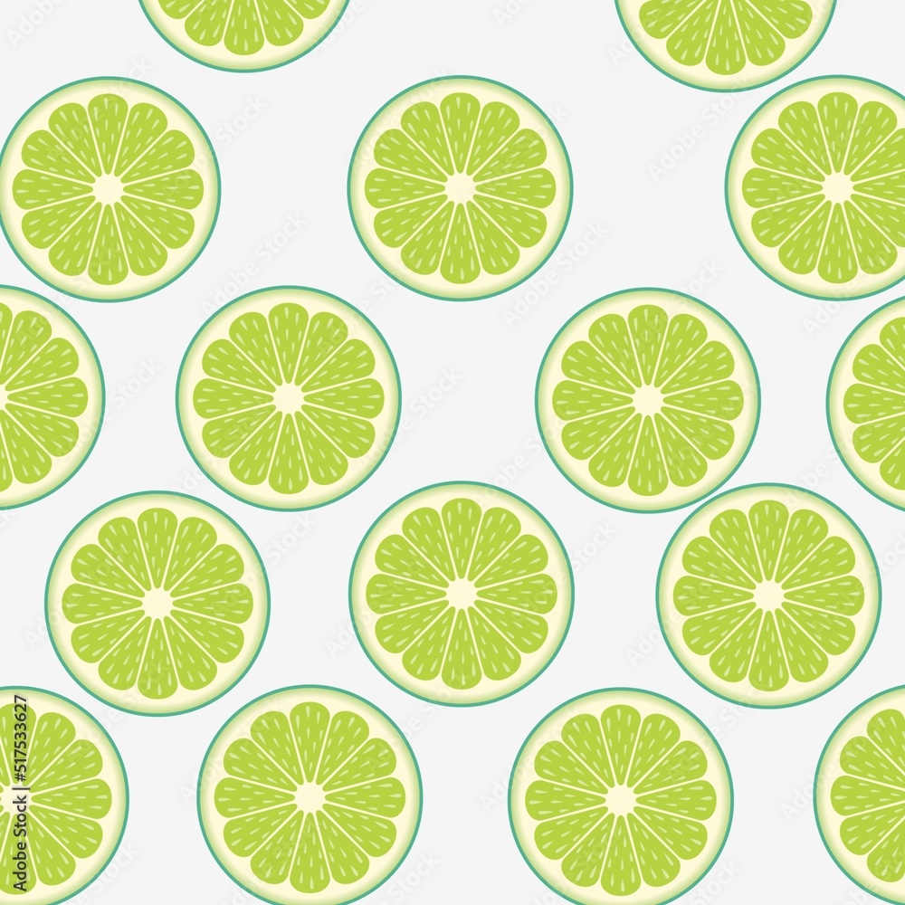 lime slices background pattern 