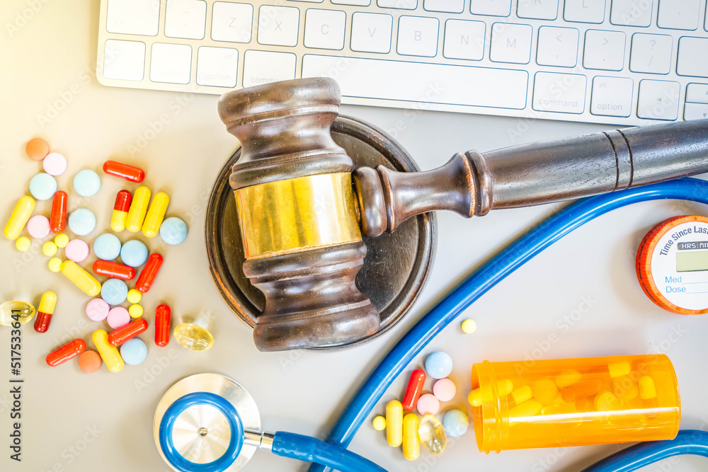 Obraz premium medical law concept