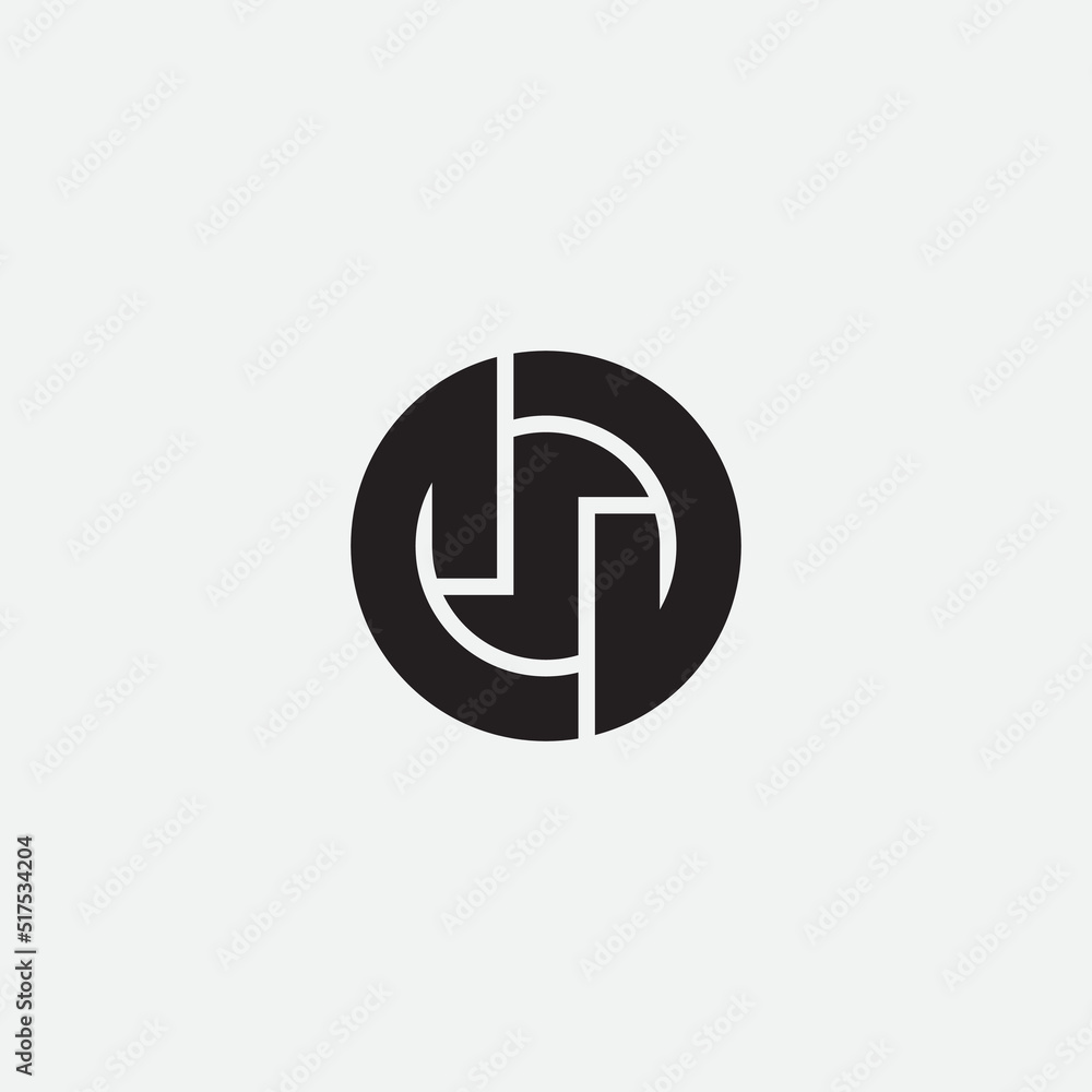 Vector ESD circle monogram logo template. Vector ESD circle monogram logo template.