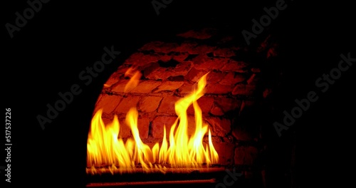 A photo of a traditional oven