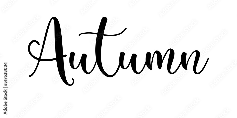 Hello autumn card, fall celebration card, elegant objects,hand written card Hello autumn card, fall celebration card, elegant objects,hand written card