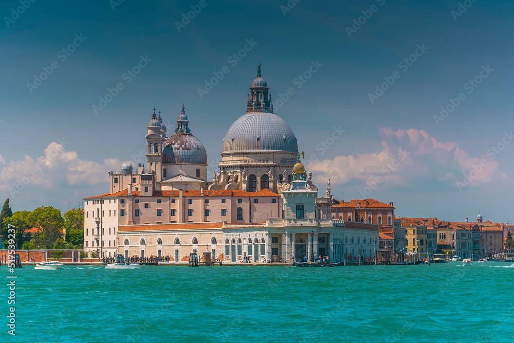 The famous Basilica Santa Maria della Salute in Venice, Italy 