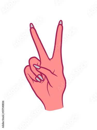 Victory Handzeichen Peace Symbol 