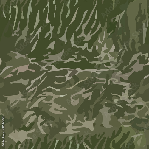 Seamless texture military camouflage repeats army green hunting.