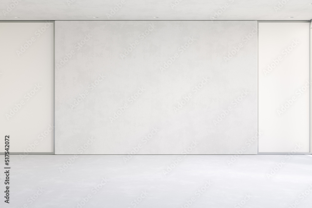 White empty interior with blank wall. 3d render illustration mockup. White empty interior with blank wall. 3d render illustration mockup.