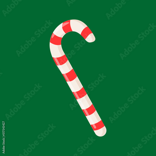 Obraz na płótnie Xmas cane icon. Cartoon of xmas cane vector icon for web design isolated on white background w salonie