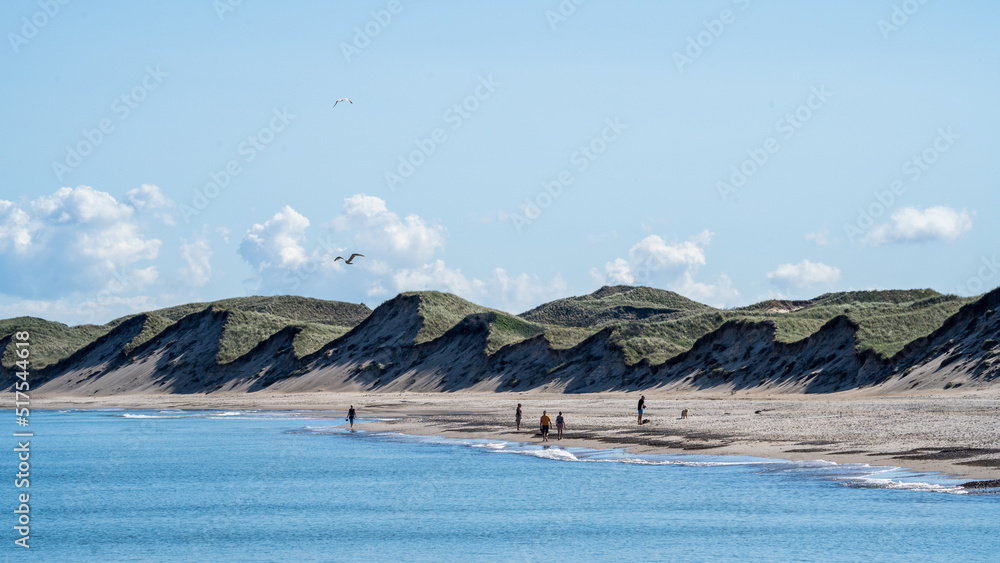 landscape with mountains and lake in Denmark landscape with mountains and lake in Denmark