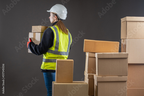 Warehouse woman. Warehouse ...