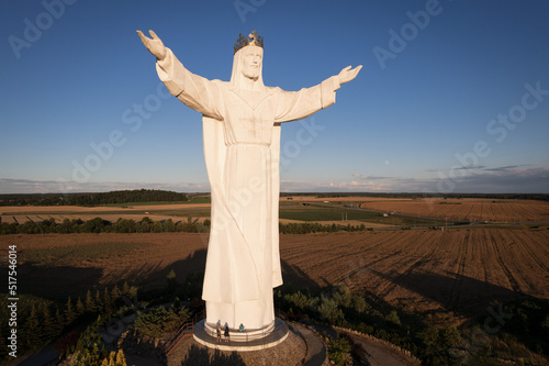 36 m high figure of Jesus Christ the King o.f the Universe in Swiebodzin, Poland. photo