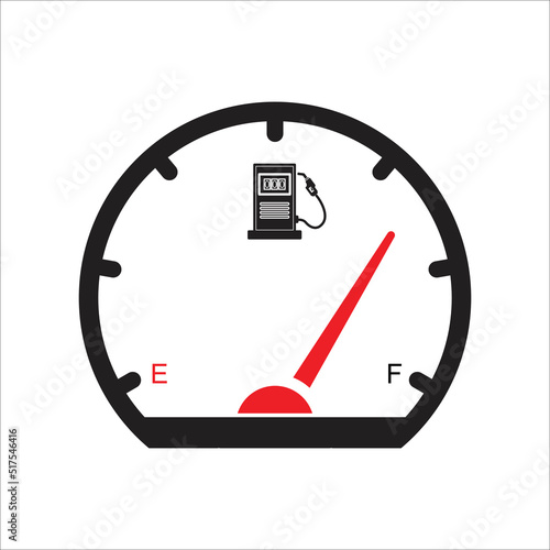 gas gauge icon vector design template