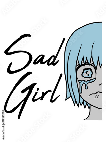 Sad Girl Gesicht weinend 