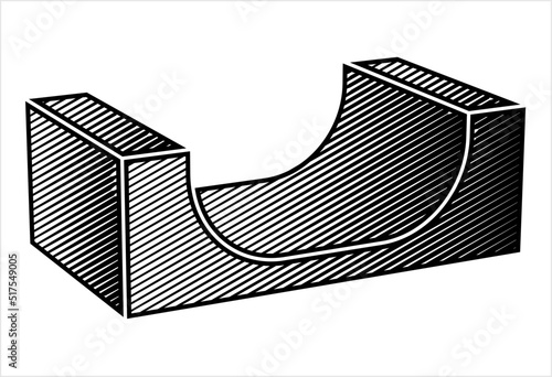 Half-Pipe Ramp Icon M_2207001