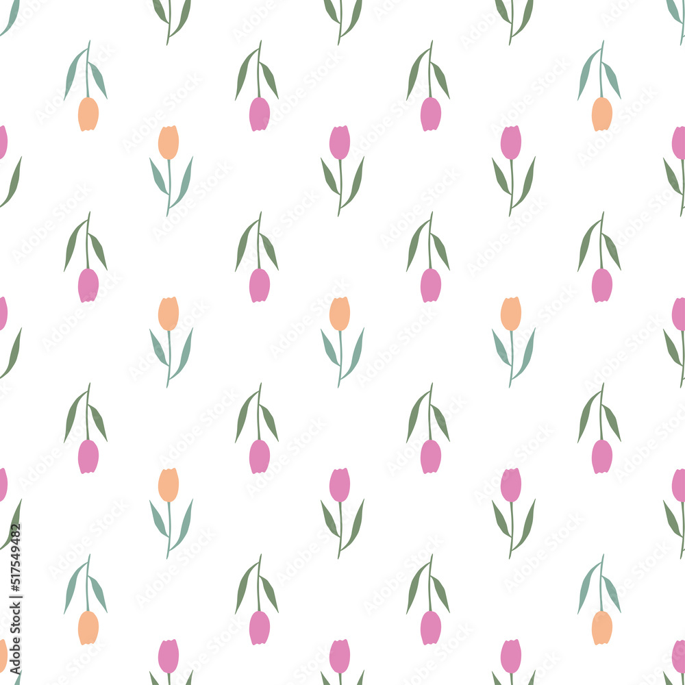 Seamless floral pattern. Decorative vector background. Botanical texture. Seamless floral pattern. Decorative vector background. Botanical texture.