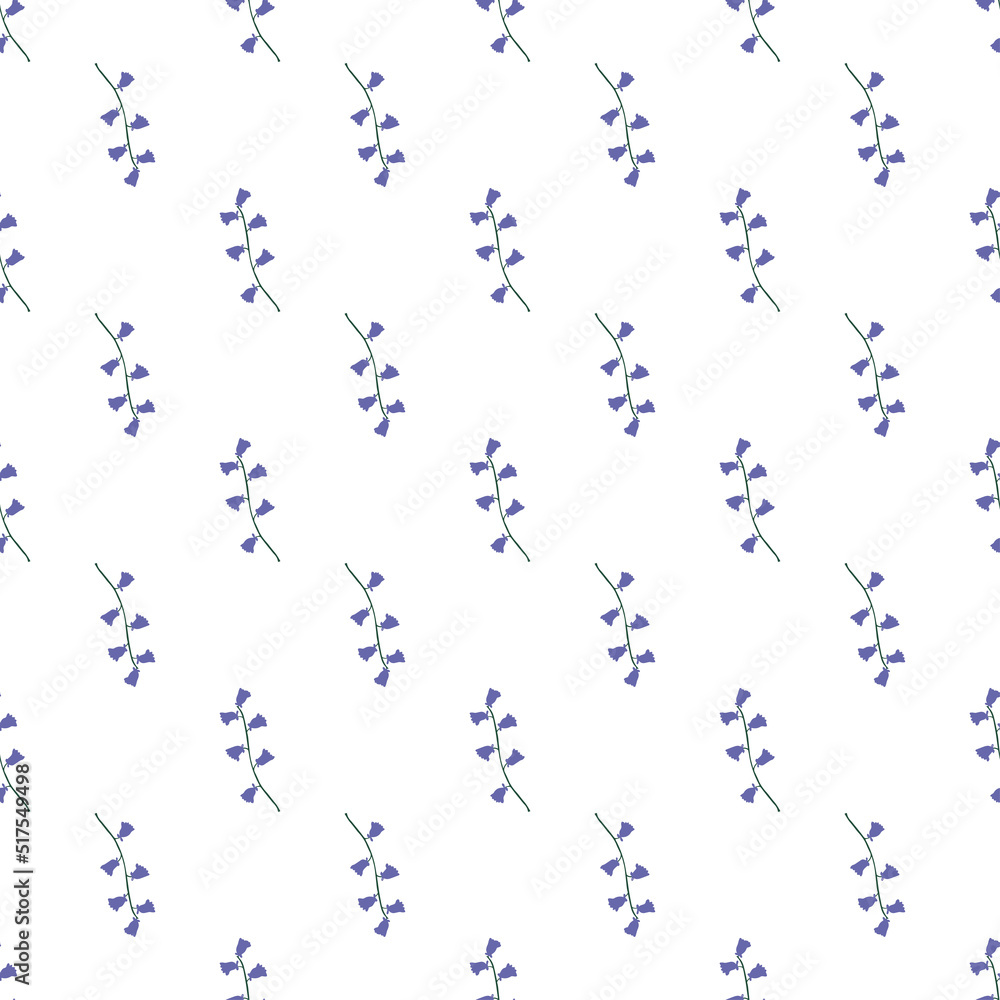 Seamless floral pattern. Decorative vector background. Botanical texture. 