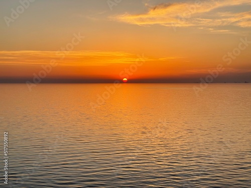 sunset over the sea © Sabir