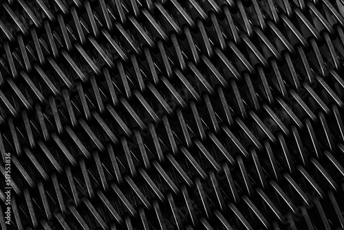 Black metallic texture background with stripes