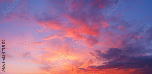 Beautiful sky sunset as background © Aleksandr Matveev