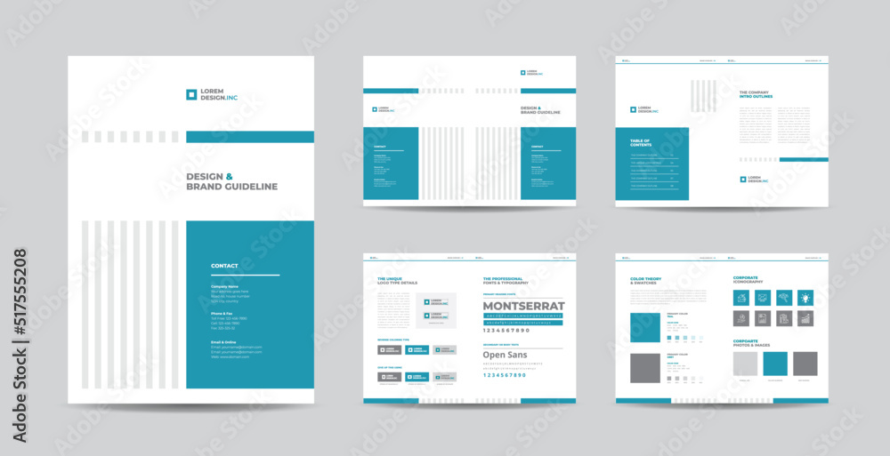 Brand Guideline Design or Company theme and art direction guide or Identity color sheet Brand Guideline Design or Company theme and art direction guide or Identity color sheet