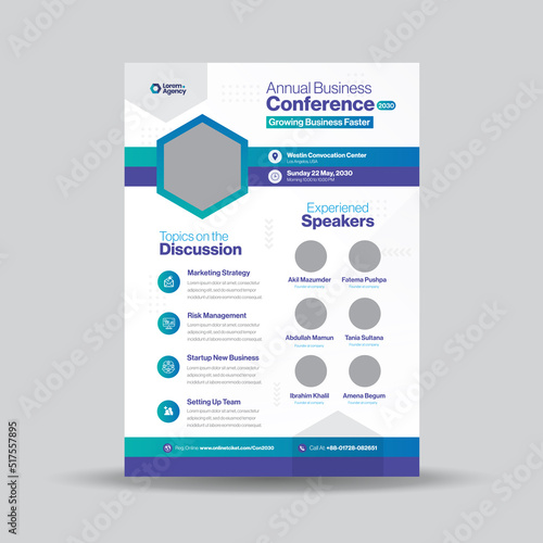 Conference Flyer Design, Digital marketing webinar, corporate Business Meetup Flyer Design