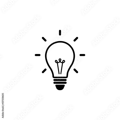 lamp icon logo vector design template