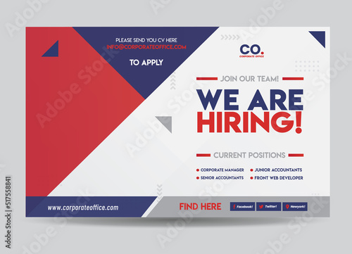 WE ARE HIRING | JOIN OUR TEAM | Hiring web advert design | JOB POSTING Advert