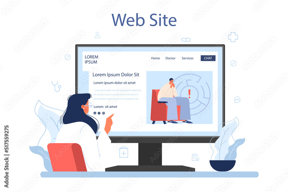 Psychologist online service or platform. Mental health diagnostic. Psychologist online service or platform. Mental health diagnostic.