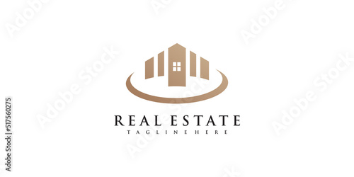 Real estate, building and construction logo vector design