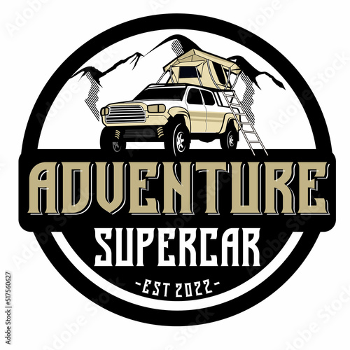 Adventure supercar and Logo Design Template