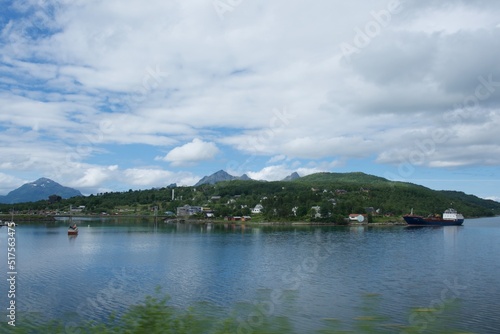 Fjord summer cloudy view, Norway, Skutvik © Tamara Sushko