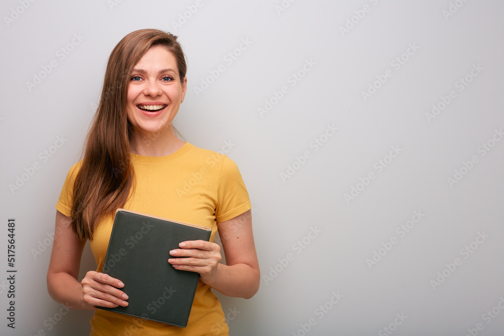 Smiling woman isolated portrait Smiling woman isolated portrait