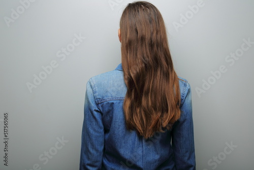 Smiling woman isolated portrait