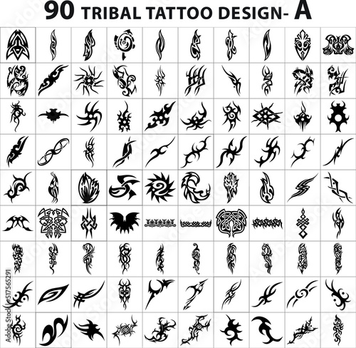 tattoo design vector set bundle hina mehendi art abstract mehndi tribal sticker new 