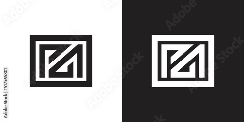 Alphabet PA monogram logo vector illustration - Vector