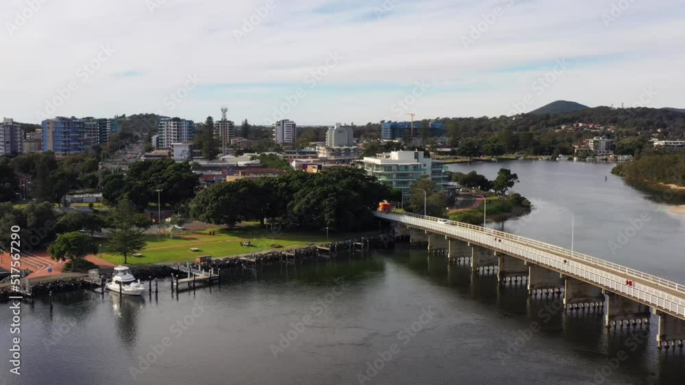 Wallis lake and river bridge in Forster Tuncurry area of Australia in 4k.
Wallis lake and river bridge in Forster Tuncurry area of Australia in 4k.