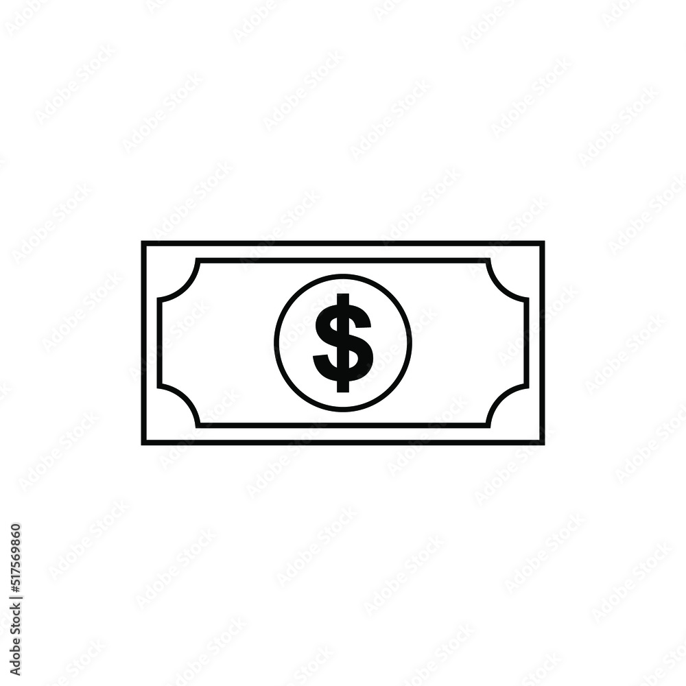 Dollar, USD Currency Icon Symbol Vector Illustration Dollar, USD Currency Icon Symbol Vector Illustration
