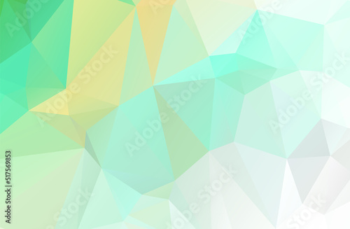 white and green Color polygon background or frame. Abstract Rectangle Geometrical Background. Geometric design for business presentations or web