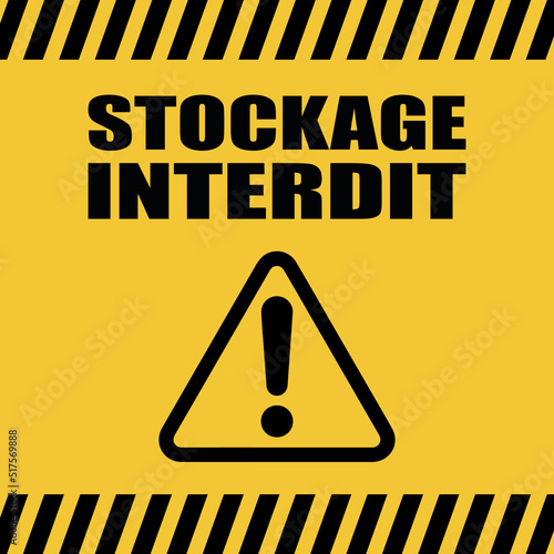 Logo stockage interdit.
