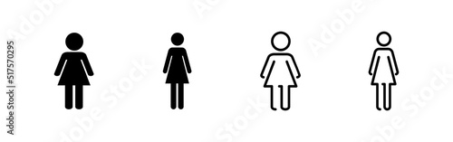 Female icon vector. woman sign and symbol