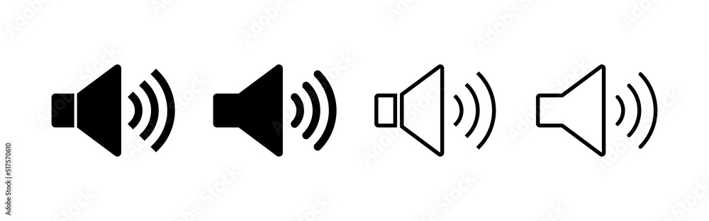 Speaker icon vector. volume sign and symbol. loudspeaker icon. sound symbol Speaker icon vector. volume sign and symbol. loudspeaker icon. sound symbol