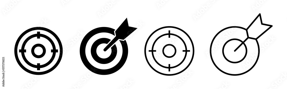 Target icon vector. goal icon vector. target marketing sign and symbol Target icon vector. goal icon vector. target marketing sign and symbol