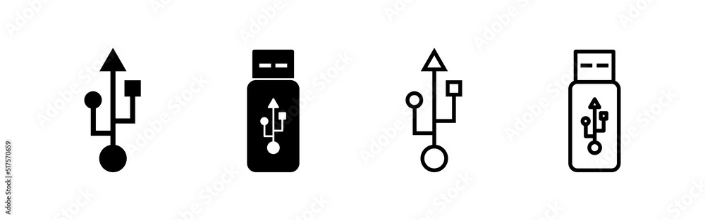 Usb icon vector. Flash disk sign and symbol. flash drive sign. Usb icon vector. Flash disk sign and symbol. flash drive sign.