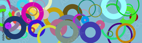 abstract colorful background with circles vector