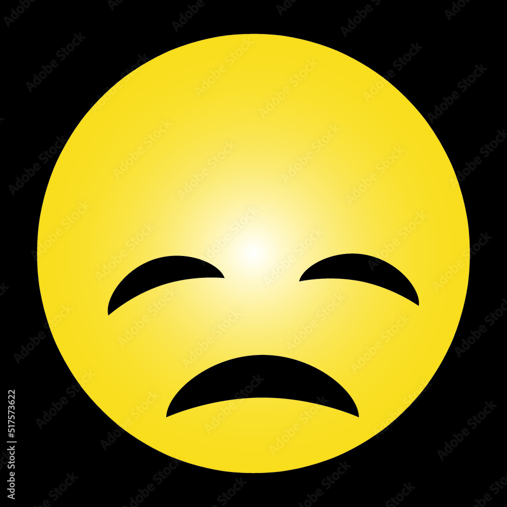 vector yellow emoji icon illustration on black background..eps vector yellow emoji icon illustration on black background..eps