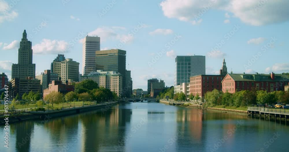 View of the City of Providence, Rhode Island from the Providence Pedestrian Bridge View of the City of Providence, Rhode Island from the Providence Pedestrian Bridge