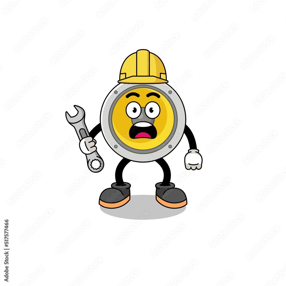 Character Illustration of speaker with 404 error